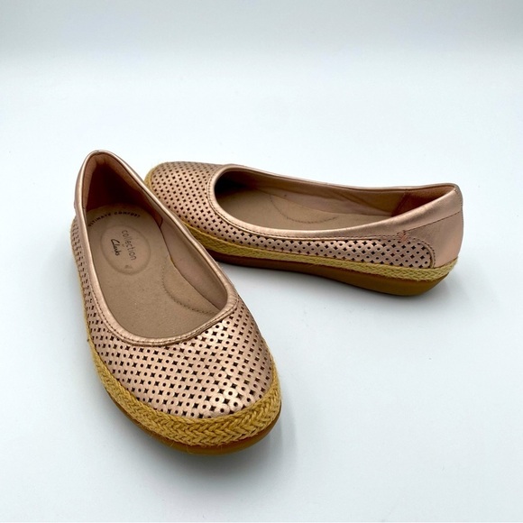 Clarks Shoes - Clarks Ultimate Comfort Danelly Adira Espadrille Slip On Ballet Flats Size 6